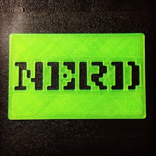 Nerd Card 3D Print 56165
