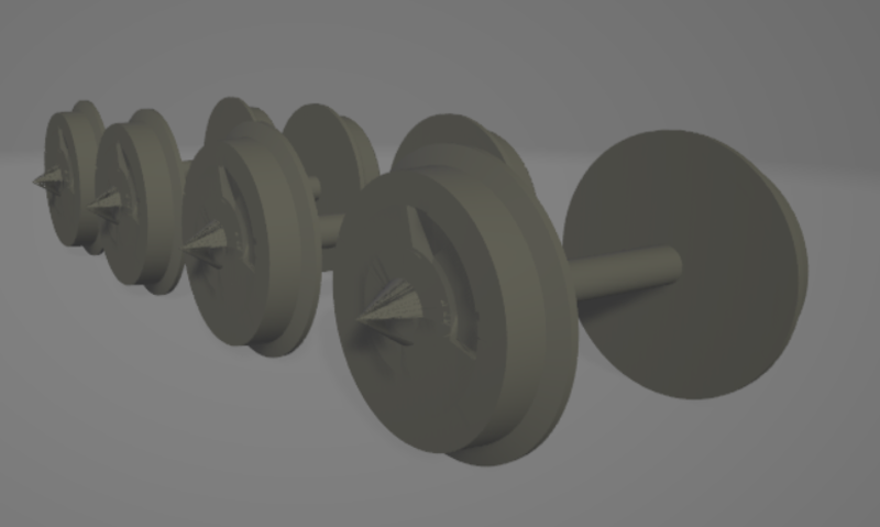 OO Gauge Model Railway wheels