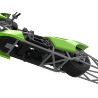 Top fuel dragster motorcycle Scale 1:25 - Thumbnail 3