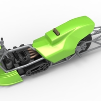 Top fuel dragster motorcycle Scale 1:25 - Thumbnail 4
