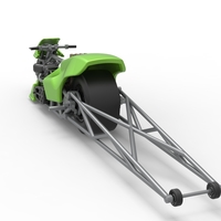 Top fuel dragster motorcycle Scale 1:25 - Thumbnail 12