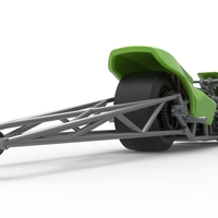 Top fuel dragster motorcycle Scale 1:25 - Thumbnail 15