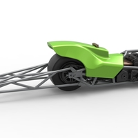 Top fuel dragster motorcycle Scale 1:25 - Thumbnail 16