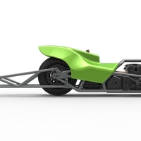 Top fuel dragster motorcycle Scale 1:25 - Thumbnail 18