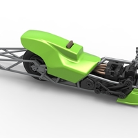 Top fuel dragster motorcycle Scale 1:25 - Thumbnail 20