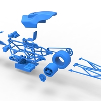 Top fuel dragster motorcycle Scale 1:25 - Thumbnail 25