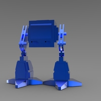 Low Poly Battle Robot - Thumbnail 1