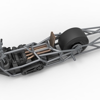 Top fuel dragster motorcycle Base 1:25 - Thumbnail 4