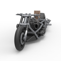 Top fuel dragster motorcycle Base 1:25 - Thumbnail 5
