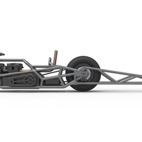 Top fuel dragster motorcycle Base 1:25 - Thumbnail 8