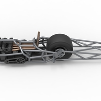 Top fuel dragster motorcycle Base 1:25 - Thumbnail 9