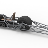 Top fuel dragster motorcycle Base 1:25 - Thumbnail 11