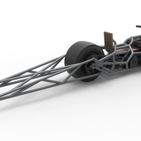 Top fuel dragster motorcycle Base 1:25 - Thumbnail 15