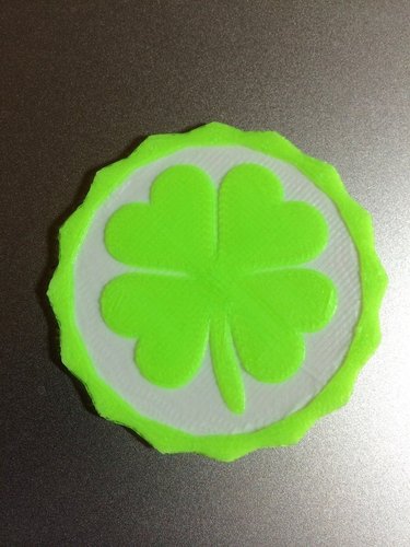 4 Leaf Clover Coin (Shamrock) 3D Print 56187