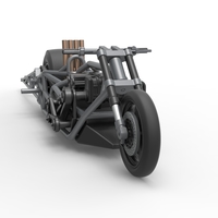 Top fuel dragster motorcycle Base 1:25 - Thumbnail 21