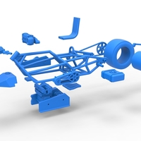 Top fuel dragster motorcycle Base 1:25 - Thumbnail 23