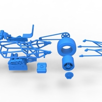 Top fuel dragster motorcycle Base 1:25 - Thumbnail 24