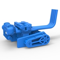 Engine of Top fuel dragster motorcycle 1:25 - Thumbnail 1