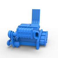 Engine of Top fuel dragster motorcycle 1:25 - Thumbnail 4