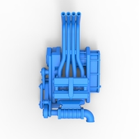 Engine of Top fuel dragster motorcycle 1:25 - Thumbnail 7