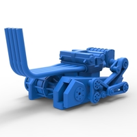 Engine of Top fuel dragster motorcycle 1:25 - Thumbnail 13