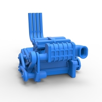 Engine of Top fuel dragster motorcycle 1:25 - Thumbnail 17