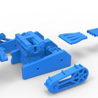 Engine of Top fuel dragster motorcycle 1:25 - Thumbnail 18