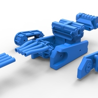 Engine of Top fuel dragster motorcycle 1:25 - Thumbnail 21