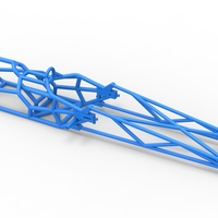 Frame of Top fuel dragster motorcycle Scale 1:25 - Thumbnail 9