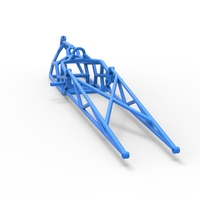 Frame of Top fuel dragster motorcycle Scale 1:25 - Thumbnail 10