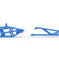 Frame of Top fuel dragster motorcycle Scale 1:25 - Thumbnail 13