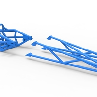 Frame of Top fuel dragster motorcycle Scale 1:25 - Thumbnail 14