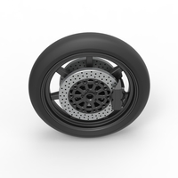 Front wheel of Top fuel dragster motorcycle 1:25 - Thumbnail 6