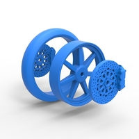 Front wheel of Top fuel dragster motorcycle 1:25 - Thumbnail 10