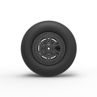 Rear wheel of Top fuel dragster motorcycle 1:25 - Thumbnail 5