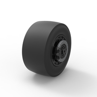 Rear wheel of Top fuel dragster motorcycle 1:25 - Thumbnail 9