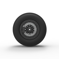 Rear wheel of Top fuel dragster motorcycle 1:25 - Thumbnail 10