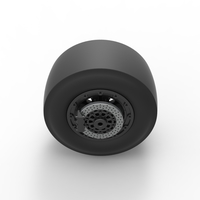 Rear wheel of Top fuel dragster motorcycle 1:25 - Thumbnail 11