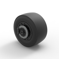 Rear wheel of Top fuel dragster motorcycle 1:25 - Thumbnail 12