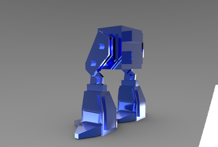 Low Poly Battle Robot 3D Print 5620