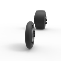 Wheel Set of Top fuel dragster motorcycle 1:25 - Thumbnail 3