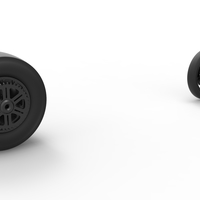 Wheel Set of Top fuel dragster motorcycle 1:25 - Thumbnail 9