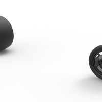 Wheel Set of Top fuel dragster motorcycle 1:25 - Thumbnail 10