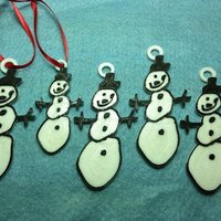 Snowman Ornament - Hand Drawn Teacher Gift - Thumbnail 3