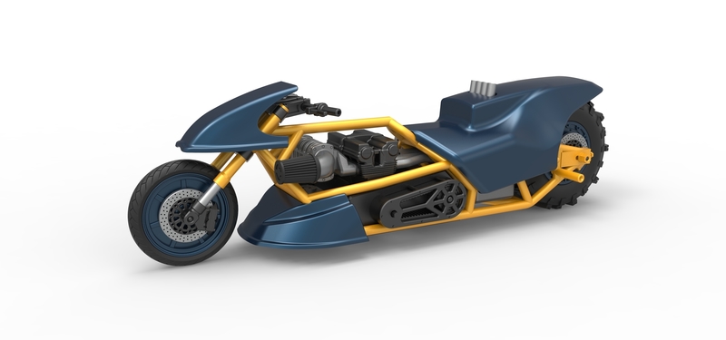 Top fuel Dirt dragster motorcycle 1:25