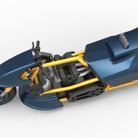 Top fuel Dirt dragster motorcycle 1:25 - Thumbnail 4