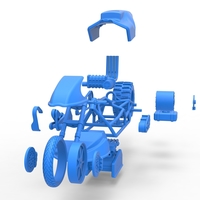 Top fuel Dirt dragster motorcycle 1:25 - Thumbnail 22