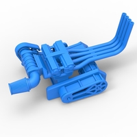 Engine of Top fuel Dirt dragster motorcycle 1:25 - Thumbnail 2