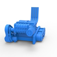 Engine of Top fuel Dirt dragster motorcycle 1:25 - Thumbnail 4