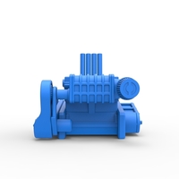 Engine of Top fuel Dirt dragster motorcycle 1:25 - Thumbnail 5